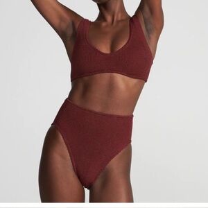 Youswim Eva Highwaist 2 piece in Garnet O/S